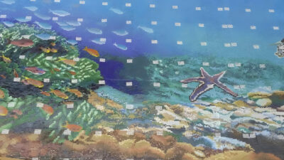 Бассейн с отделкой мозаикой