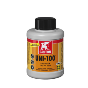 Клей для ПВХ UNI-100 (бутылка с кисточкой) 0,5 л GRIFFON (Копировать)