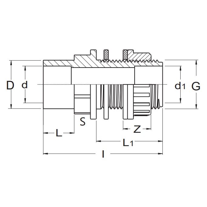 Адаптер ПВХ для емкости, d=63x75x2 1/2" PN10 Plimat (Португалия) — изображение 2