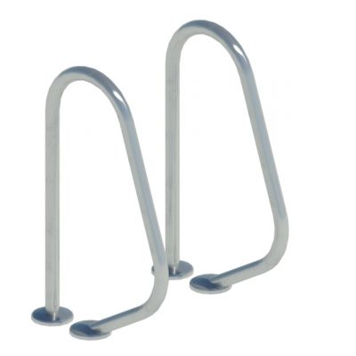 Лестница двухсоставная Evo Step Split, цельносварная, 4 ступени, в компл. с поручнями, AISI 304 — изображение 2