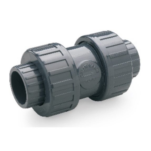 Обратный клапан ПВХ d=50, пружина PN16 Plimat (Португалия)