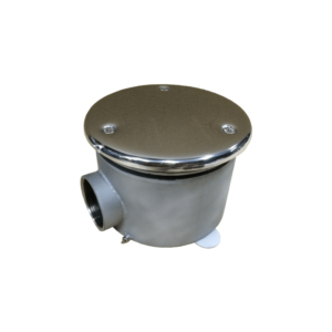 Донный слив круглый Ø160х100 2" с антивихр.кр. пленка (AISI 304)