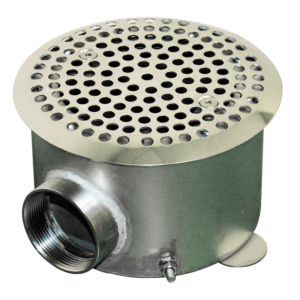 Донный слив круглый сетчатый Ø160х100 2" универсальный (AISI 304)