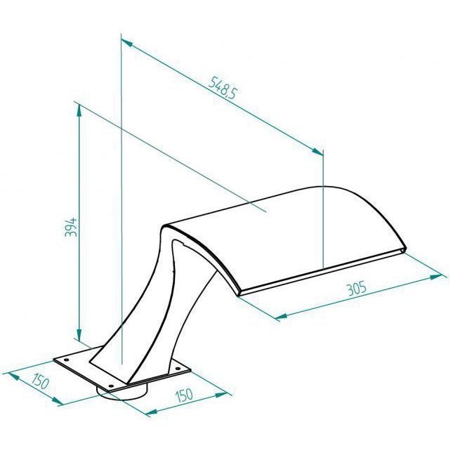 Гусак водопада Orca Mini, нерж.ст. — изображение 2