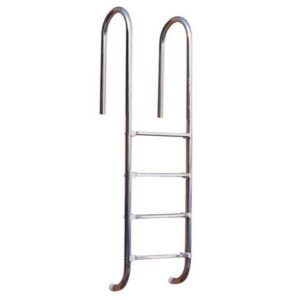 Лестница U MODEL 304, 4-ступ., накл.-антислип, AISI 304, (в к-те с крепежом и пластк. закл.)