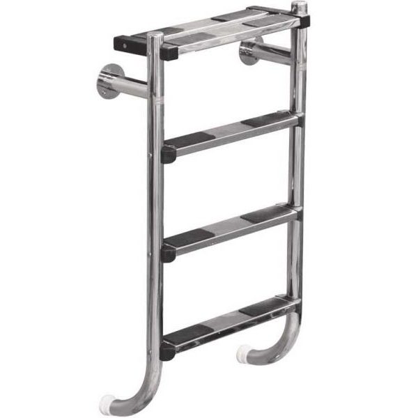 Лестница Split 304, 4 ступени, нерж. сталь, двойная верхняя ступень